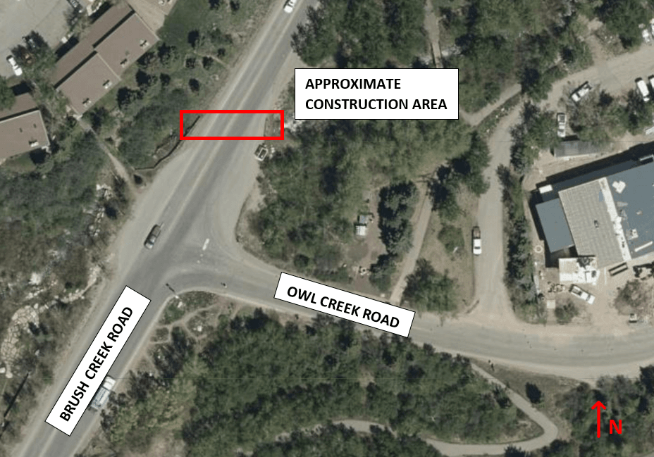 Brust Creek Plate Encapsulation Project Map