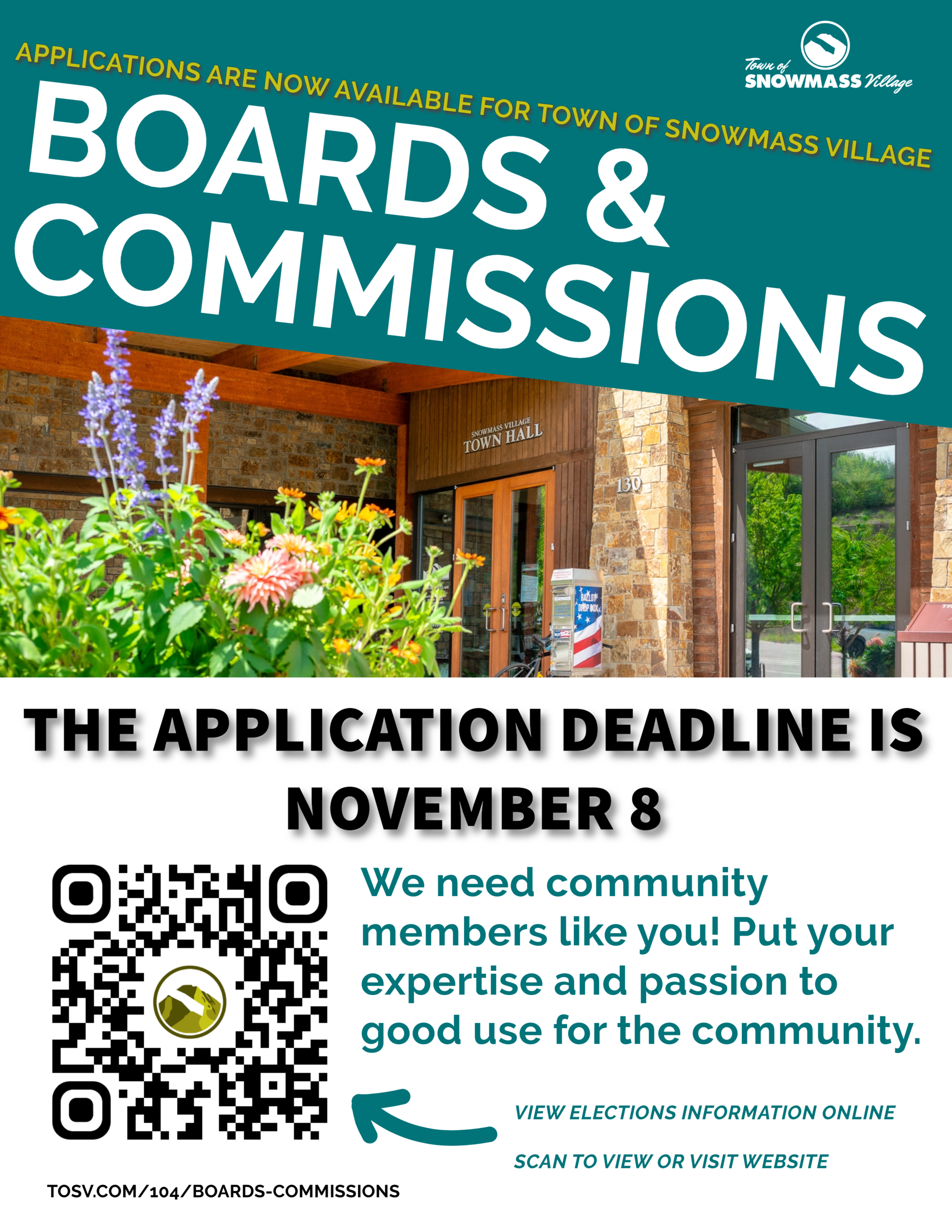 2024 Board and Commission Application Poster